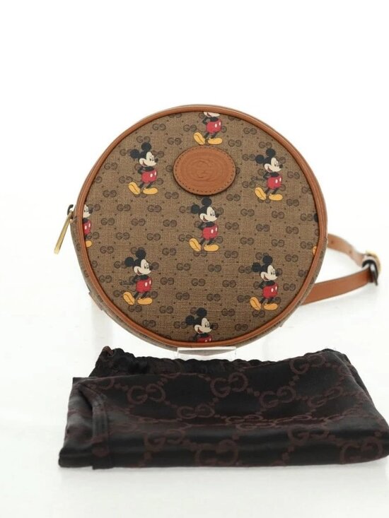 GUCCI Micro GG Supreme Disney Backpack PVC Beige Gold 603730 Auth 159823M main image 13